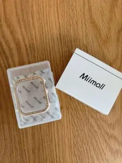 Miimall Apple Watchカバー シルバーラメ×ピンク