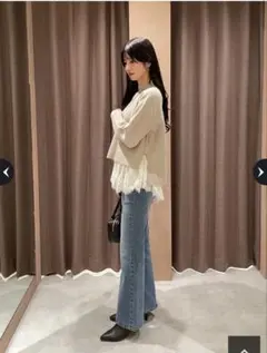 Arpege story♡レースキャミ付きプルオーバーのサムネイル