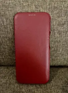 テレシャン 手帳型レザーケース レッドのサムネイル