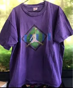 90s USA製ビンテージ Nike ナイキ 銀タグ ジャンプマン Tシャツ 紫