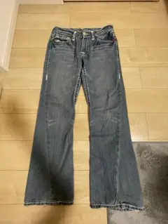 True Religion JOEY BIG T デニムパンツ白ステッチswag - メルカリ