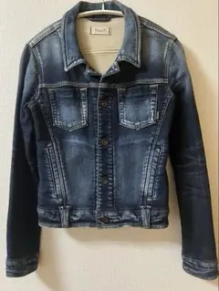 YANUK ダークブルー デニムジャケット XS コースターおまけ付