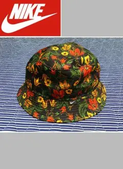 【NIKE】バケットハット/帽子/総柄/ボタニカル/花柄/スポーツ/ロゴ