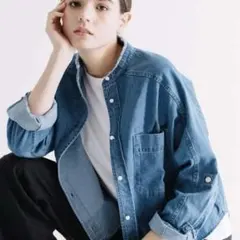 ブランバスク パールボタン デニムシャツ デニムジャケット