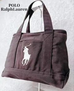 Polo Ralph Laurenトートバッグ ビッグポニー ブラック ラルフ