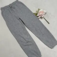 【UNIQLO】ユニクロ スウェットパンツ (M) グレー 裏毛 ウエストゴム