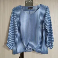 ​【美品】Reflect リフレクト ストライプ柄ブラウス