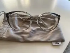 JINS クリアオーバル花粉用ファッションメガネ （度なし）