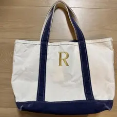 希少・美品】L.L.Bean ボートアンドトート 花柄 蝶々 キャンバス 