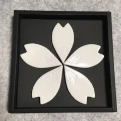 【新品・未使用】九谷焼 箸置き 桜 5セット （ホワイト）