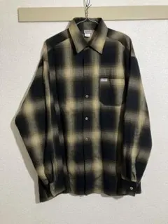 CALTOP オンブレチェックシャツ ブラウン Lのサムネイル