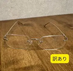 リムレス　伊達　眼鏡　フチなし　シルバー　y2k　度なし　男女兼用　メンズ　韓国