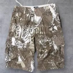 STUSSY ステューシー カーゴハーフパンツ チョコチップ クラウン カモフラ