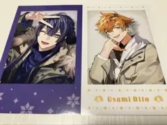 にじさんじ　ウィンターデート　長尾景　宇佐美リト　チェキ2枚セット