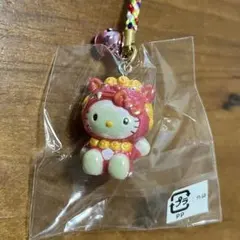 沖縄限定 ハローキティ 根付ストラップ シーサー ご当地キティ 新品未
