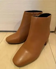 welleg ウェレッグ　ショートブーツ　ブラウン スムース　M