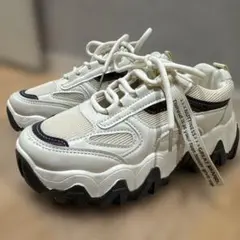 ホワイト 厚底スニーカー