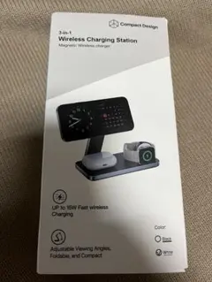 3-in-1 ワイヤレス充電ステーション 最大15W