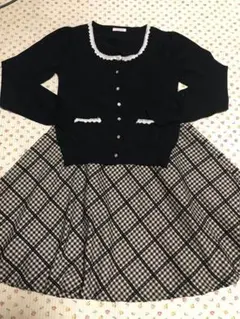 プロポーション ボディドレッシングチェックスカート