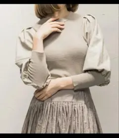 素敵‼️ロートレアモンデュクラス　 パフスリーブ ニット　トップス　38