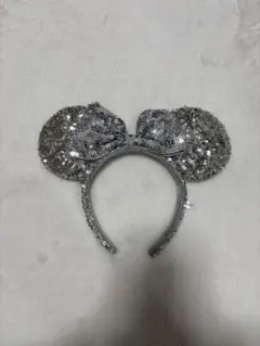 シルバー ミニーちゃん スパンコール カチューシャ