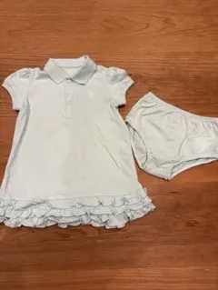 【2回着用】ラルフローレン　ワンピース＋パンツセット　24m 90