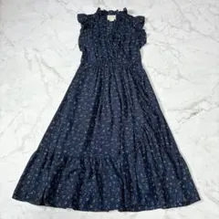 kate spade ドット柄 カシュクール ロングフレア ケイトスペード