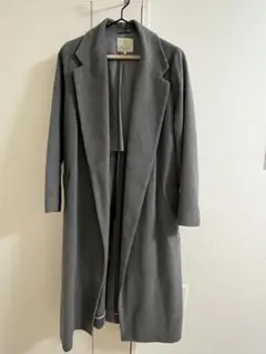 BEAUTY&YOUTH グレー ロングコート ウール キュプラ