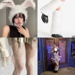 白 우사기 コスプレ ハロウィン