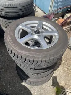 スタッドレスタイヤ ブリザック ホイールZACK 225/65R17 バリ溝 ①
