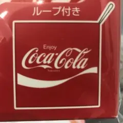 コカコーラ　ロゴ　タオル　ループ付きタオル