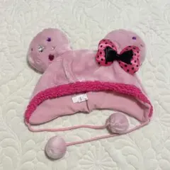 ミニー　ディズニー　ピンク　ファンキャップ　リボン付き　廃盤