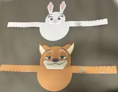 ズートピア2 サンバイザー　2枚　ジュディ ニック