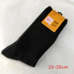 ユニクロ　レディース　ヒートテックソックス　23−25cm　ダークグリーン