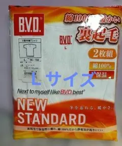 B.V.D. 裏起毛 V首半袖Tシャツ Lサイズ 2枚組