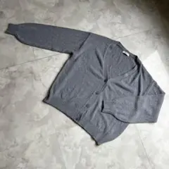 アースミュージックアンドエコロジー ニット カーディガン ブルー Vネック