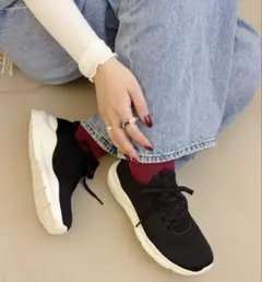 ORiental TRaffic 瞬間フィット ハンズフリー ニット スニーカー