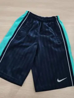 Nike ハーフパンツ 130 (XS) ネイビー/ターコイズ