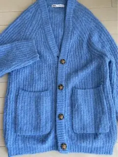 ZARA/ニットカーディガン/S