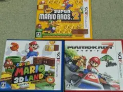 3DS マリオカート7 NEWスーパーマリオ2 マリオ3Dランド3本セット