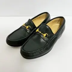 美品　GUCCI　ホースビットローファー　ヨルダーン　黒　36 1/2 ヨルダーン〕メンズ ホースビット ローファーブラック レザー