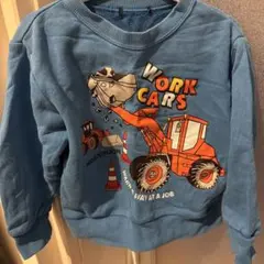 Moujonjon 働く車工事現場ショベルカーダンプカー トレーナー 100