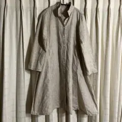 ネストローブ リネン　麻　生成り　ワンピース  日本製　100%