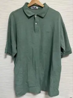 【美品】FILA 半袖 ポロシャツ グリーン