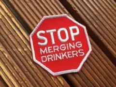 【70's STOP ドランク ワッペン】ビンテージ アル中