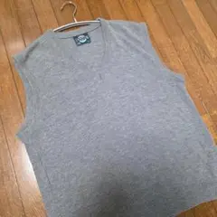 USA製 Janzen ニットベスト グレー Vネック L