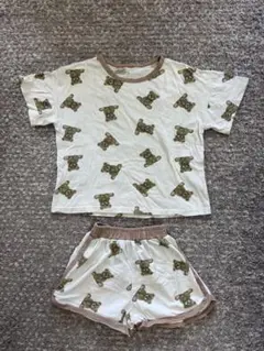 クマ柄パジャマセット 130サイズ