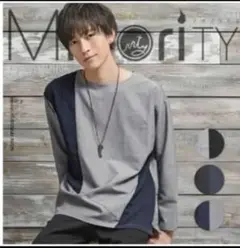 マイノリティ　メンズ　カジュアル長袖シャツ　プルオーバー　スーツ生地