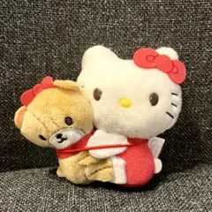 ハローキティ　カラフルベアマスコット　赤