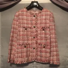 専用　お値下げ❣️未使用　THE SHINZONE ノーカラーツイードジャケットのサムネイル